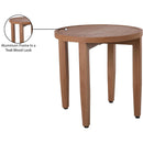  Meridian Maui Natural Aluminum Outdoor Patio End Table IMAGE 7