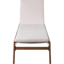  Meridian Maui Cream Water Resistant Fabric Upholstered Outdoor Patio Lounger IMAGE 5