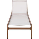  Meridian Maui Cream Water Resistant Fabric Upholstered Outdoor Patio Lounger IMAGE 6