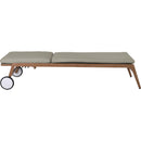  Meridian Maui Grey Water Resistant Fabric Upholstered Outdoor Patio Lounger IMAGE 13