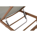  Meridian Maui Grey Water Resistant Fabric Upholstered Outdoor Patio Lounger IMAGE 15