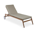  Meridian Maui Grey Water Resistant Fabric Upholstered Outdoor Patio Lounger IMAGE 1