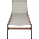  Meridian Maui Grey Water Resistant Fabric Upholstered Outdoor Patio Lounger IMAGE 6