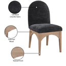  Color_Black/ Natural -- Meridian Waldorf Dining Chair IMAGE 9