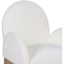 Meridian Waldorf Cream Chenille Fabric Dining Chair IMAGE 5