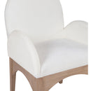 Meridian Waldorf Cream Chenille Fabric Dining Chair IMAGE 6