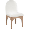  Color_Cream/ Natural -- Waldorf Cream Chenille Fabric Upholstered Dining Side Chair IMAGE 1