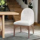 Meridian Waldorf Cream Chenille Fabric Dining Chair IMAGE 2