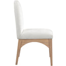 Meridian Waldorf Cream Chenille Fabric Dining Chair IMAGE 4