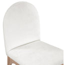  Color_Cream/ Natural -- Waldorf Cream Chenille Fabric Upholstered Dining Side Chair IMAGE 5