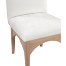  Color_Cream/ Natural -- Waldorf Cream Chenille Fabric Upholstered Dining Side Chair IMAGE 6