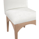 Meridian Waldorf Cream Chenille Fabric Dining Chair IMAGE 6