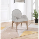 Meridian Waldorf Grey Chenille Fabric Dining Chair IMAGE 7