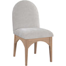  Color_Grey/ Natural -- Waldorf Grey Chenille Fabric Upholstered Dining Side Chair IMAGE 1