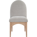 Meridian Waldorf Grey Chenille Fabric Dining Chair IMAGE 3