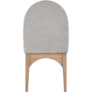  Color_Grey/ Natural -- Waldorf Grey Chenille Fabric Upholstered Dining Side Chair IMAGE 4