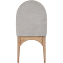 Meridian Waldorf Grey Chenille Fabric Dining Chair IMAGE 4