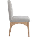  Color_Grey/ Natural -- Waldorf Grey Chenille Fabric Upholstered Dining Side Chair IMAGE 5