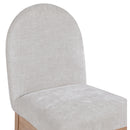  Color_Grey/ Natural -- Waldorf Grey Chenille Fabric Upholstered Dining Side Chair IMAGE 6