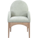 Meridian Waldorf Mint Chenille Fabric Dining Chair IMAGE 3