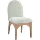 Meridian Waldorf Mint Chenille Fabric Dining Chair IMAGE 1
