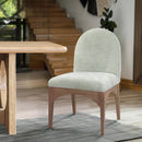  Color_Green/ Natural -- Waldorf Mint Chenille Fabric Upholstered Dining Side Chair IMAGE 2