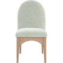 Color_Green/ Natural -- Waldorf Mint Chenille Fabric Upholstered Dining Side Chair IMAGE 3