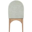  Color_Green/ Natural -- Waldorf Mint Chenille Fabric Upholstered Dining Side Chair IMAGE 4