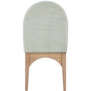 Meridian Waldorf Mint Chenille Fabric Dining Chair IMAGE 4
