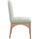  Color_Green/ Natural -- Waldorf Mint Chenille Fabric Upholstered Dining Side Chair IMAGE 5