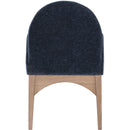 Meridian Waldorf Navy Chenille Fabric Dining Chair IMAGE 4