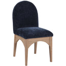 Meridian Waldorf Navy Chenille Fabric Dining Chair IMAGE 1