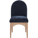 Meridian Waldorf Navy Chenille Fabric Dining Chair IMAGE 3