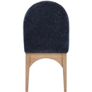 Meridian Waldorf Navy Chenille Fabric Dining Chair IMAGE 4