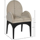  Color_Beige/ Black -- Meridian Waldorf Arm Chair IMAGE 8