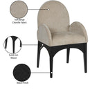  Color_Beige/ Black -- Meridian Waldorf Arm Chair IMAGE 9