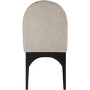 Meridian Waldorf Beige Chenille Fabric Dining Chair IMAGE 3
