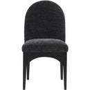 Meridian Waldorf Black Chenille Fabric Dining Chair IMAGE 4