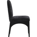  Color_Black -- Waldorf Black Chenille Fabric Upholstered Dining Side Chair IMAGE 5