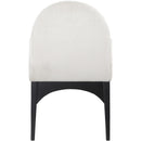 Meridian Waldorf Cream Chenille Fabric Dining Chair IMAGE 3