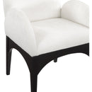 Meridian Waldorf Cream Chenille Fabric Dining Chair IMAGE 7