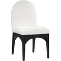  Color_Black/ Cream -- Waldorf Cream Chenille Fabric Upholstered Dining Side Chair IMAGE 1