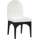 Meridian Waldorf Cream Chenille Fabric Dining Chair IMAGE 1