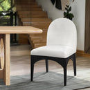 Meridian Waldorf Cream Chenille Fabric Dining Chair IMAGE 2