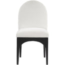 Meridian Waldorf Cream Chenille Fabric Dining Chair IMAGE 4
