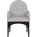Meridian Waldorf Grey Chenille Fabric Dining Chair IMAGE 4