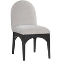  Color_Black/ Grey -- Waldorf Grey Chenille Fabric Upholstered Dining Side Chair IMAGE 1