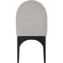 Meridian Waldorf Grey Chenille Fabric Dining Chair IMAGE 3