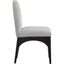  Color_Black/ Grey -- Waldorf Grey Chenille Fabric Upholstered Dining Side Chair IMAGE 5