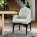 Meridian Waldorf Mint Chenille Fabric Dining Chair IMAGE 2
